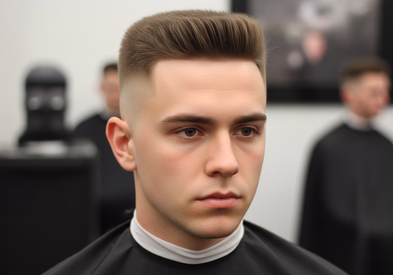 Butch Cut hairstyle for men 2026 - flat top structured cut