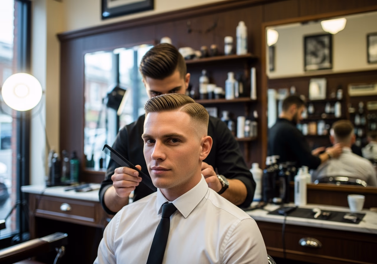 Classic Crew Cut hairstyle for men 2026 - low maintenance clean tapered cut