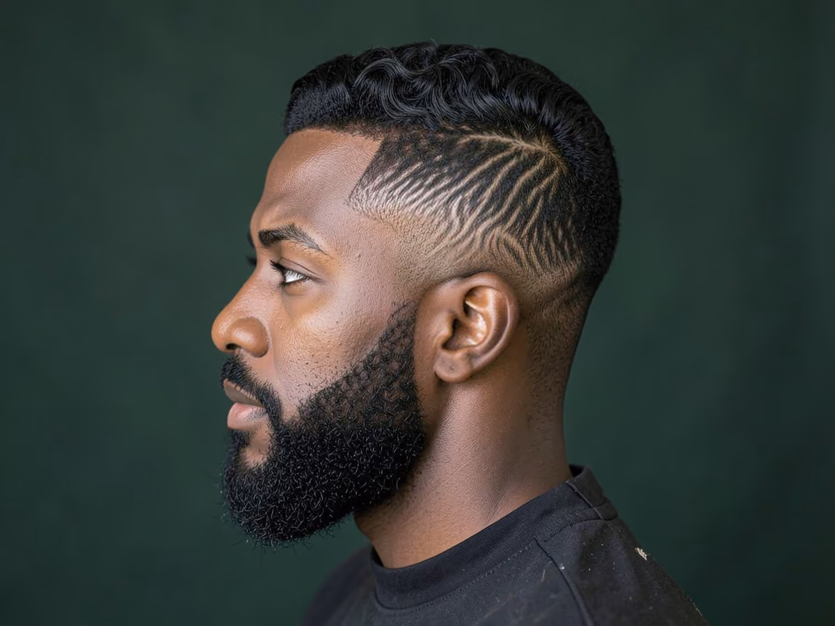 Man with a fresh cut waves