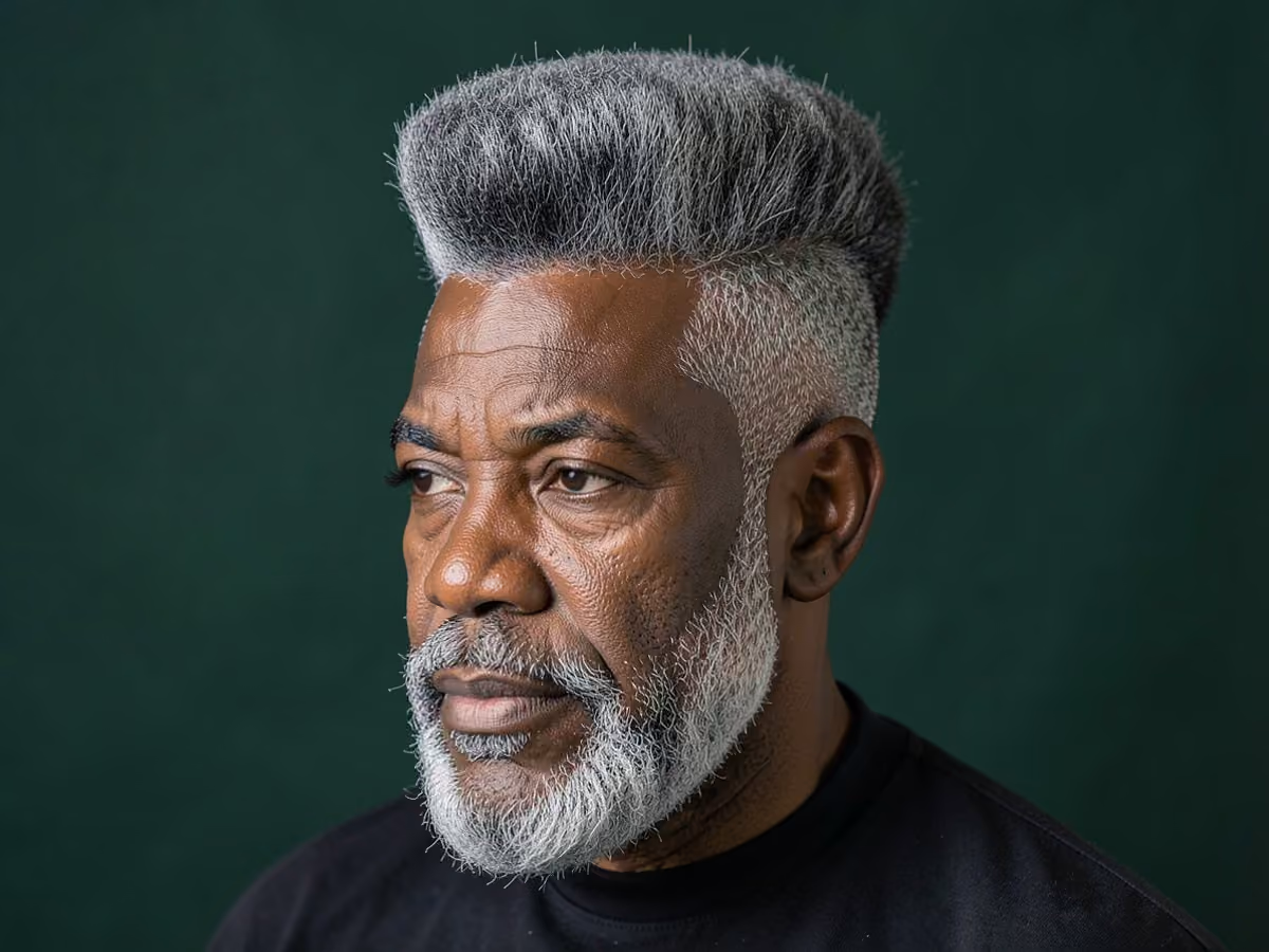 Man with a fresh prince haircut
