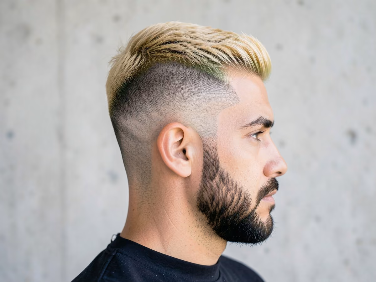 Man with a two tone hair