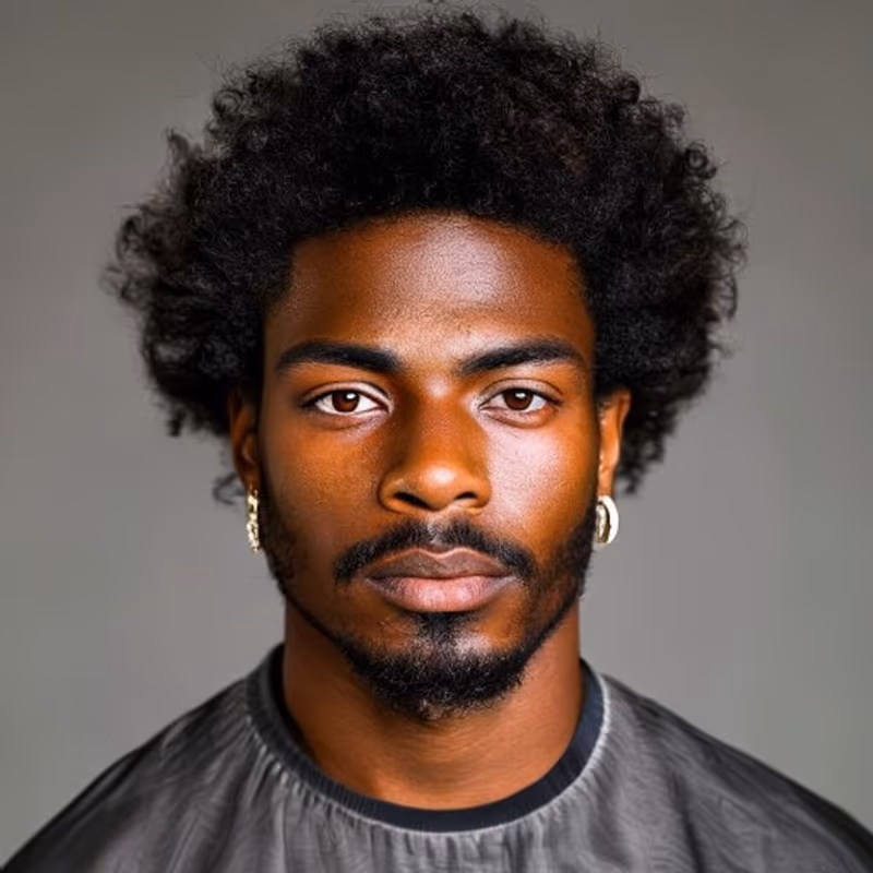 Afro Low Taper Fade hairstyle for men 2026 — Afro variation, best for Professional, everyday natural style, modern barbering by Master Stylist Jessica Hamilton