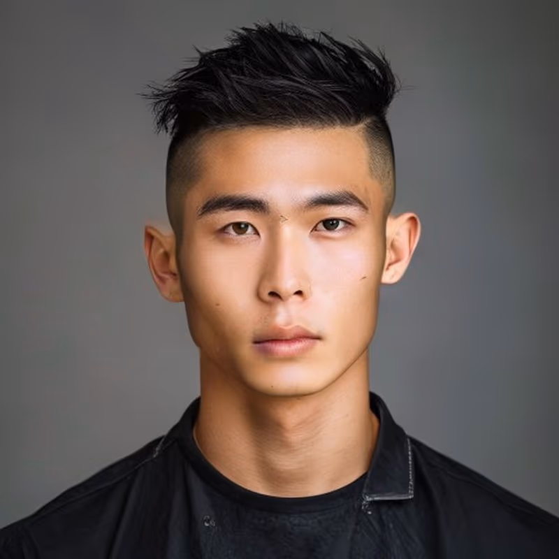 Undercut hairstyle for men 2026 — Asian Men Haircuts variation, best for Bold, high-contrast, modern barbering by Master Stylist Jessica Hamilton