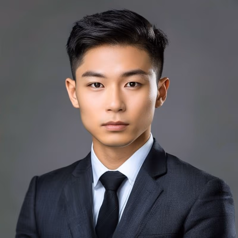 Professional Cut hairstyle for men 2026 — Asian Men Haircuts variation, best for Office and formal settings, modern barbering by Master Stylist Jessica Hamilton