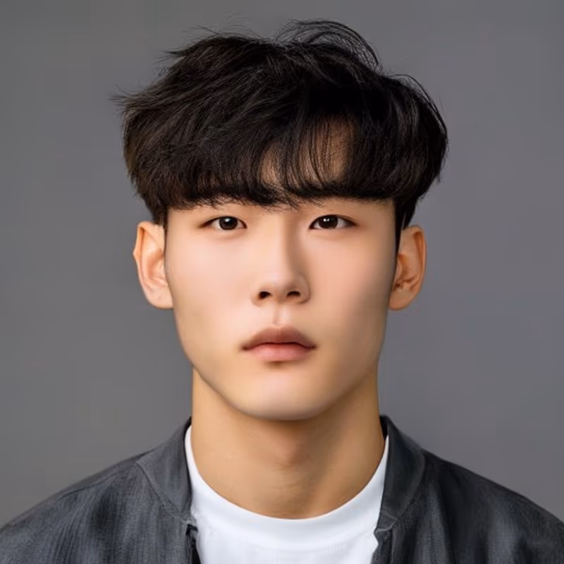 Textured Fringe hairstyle for men 2026 — Asian Men Haircuts variation, best for Soft, balanced, everyday, modern barbering by Master Stylist Jessica Hamilton