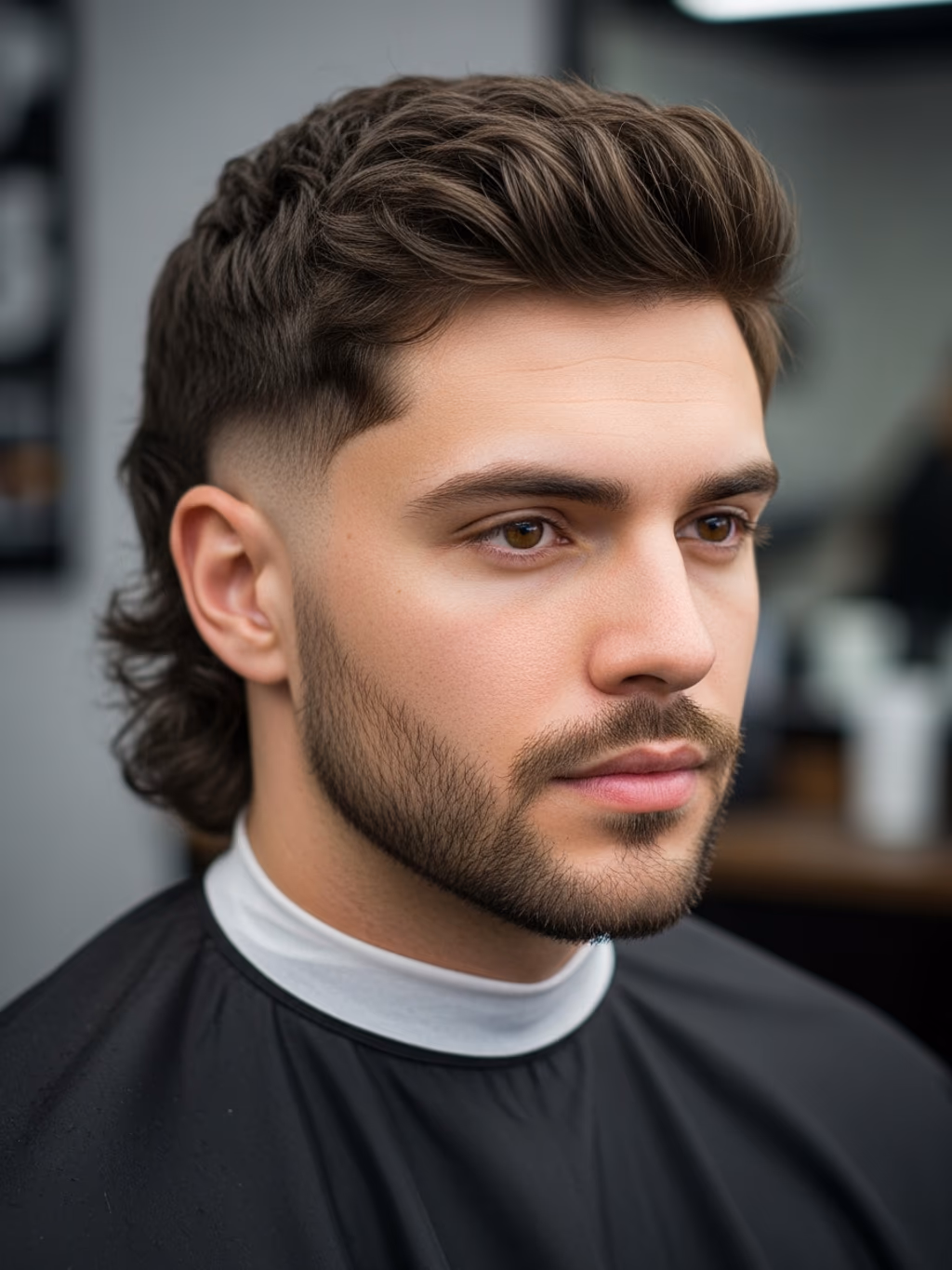 Classic Baby Mullet hairstyle for men 2026 — baby mullet variation, best for oval and oblong faces, modern barbering by Master Stylist Jessica Hamilton