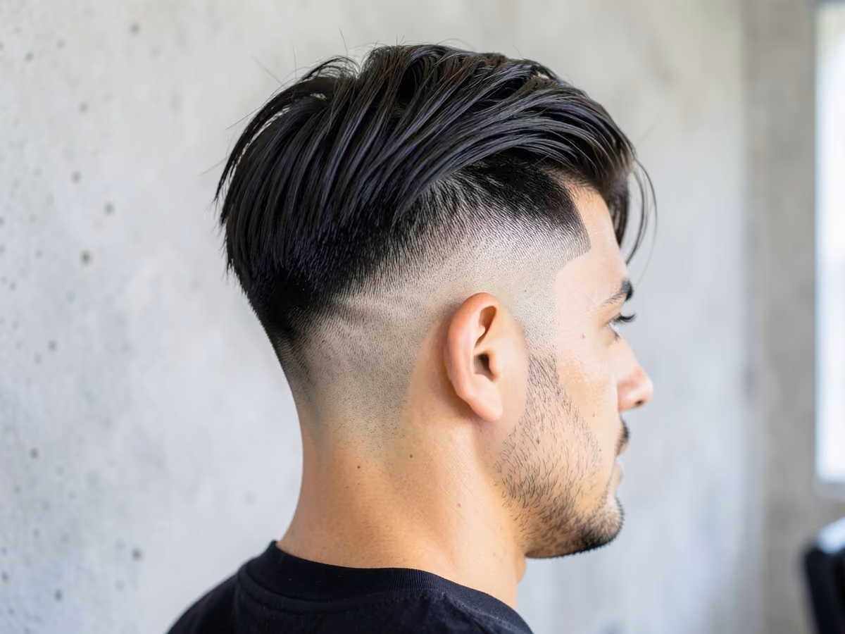 Man with an undercut back of head