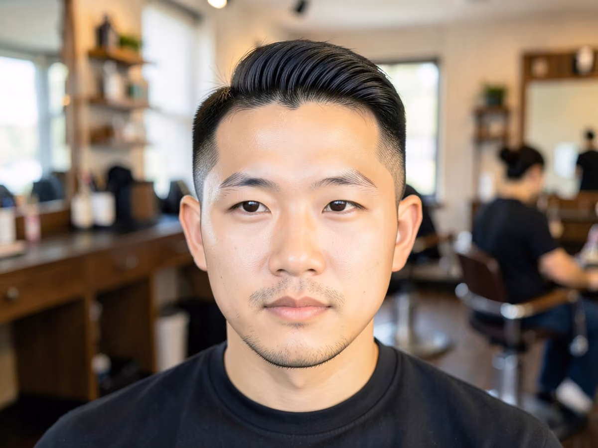 Man with a v-shape back with taper