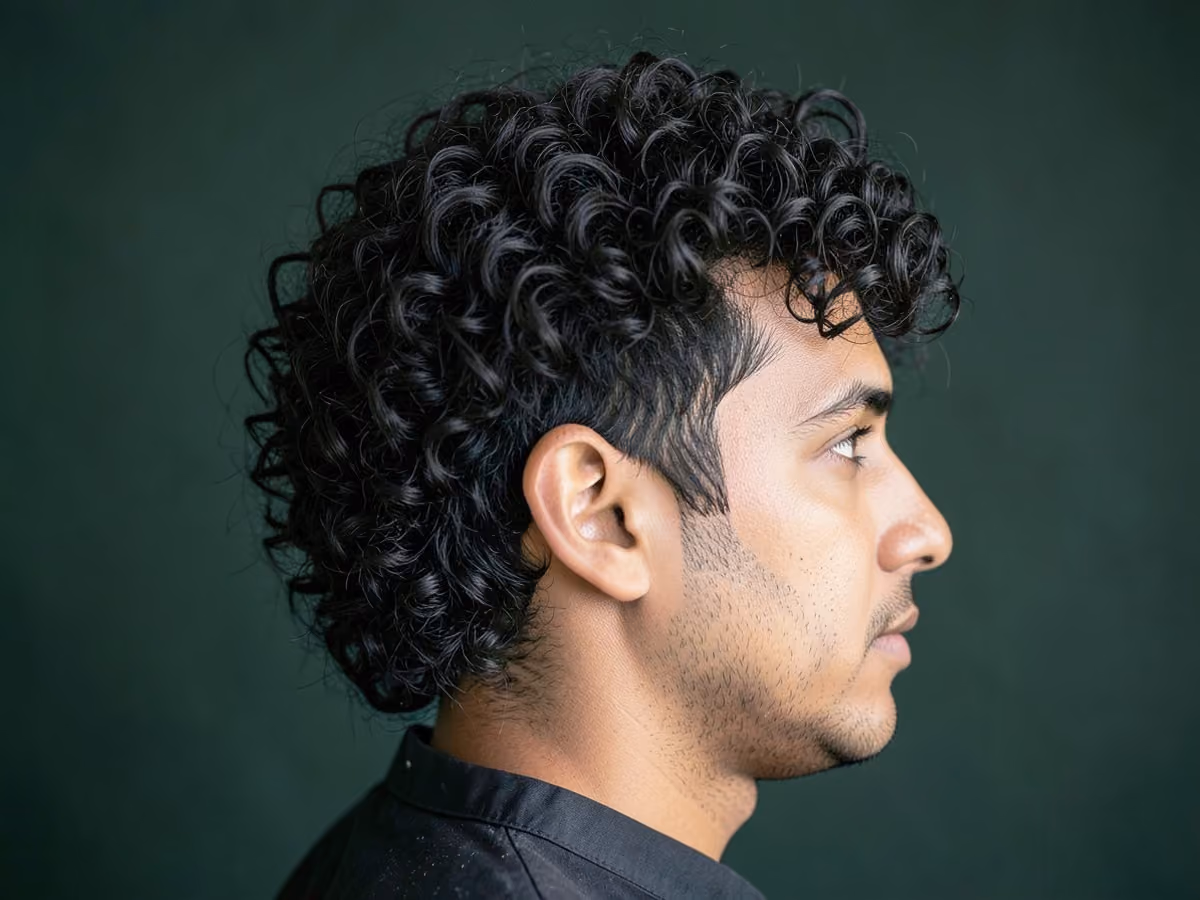 Man with a curly lettuce flow