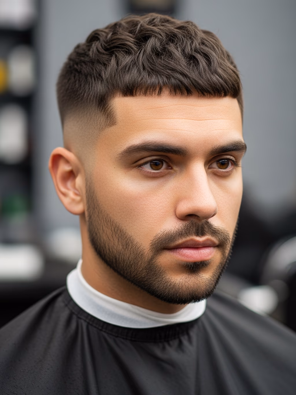 Tapered Buzz Cut hairstyle for men 2026 — buzz cut variation, best for diamond faces with prominent cheekbones, modern barbering by Master Stylist Jessica Hamilton