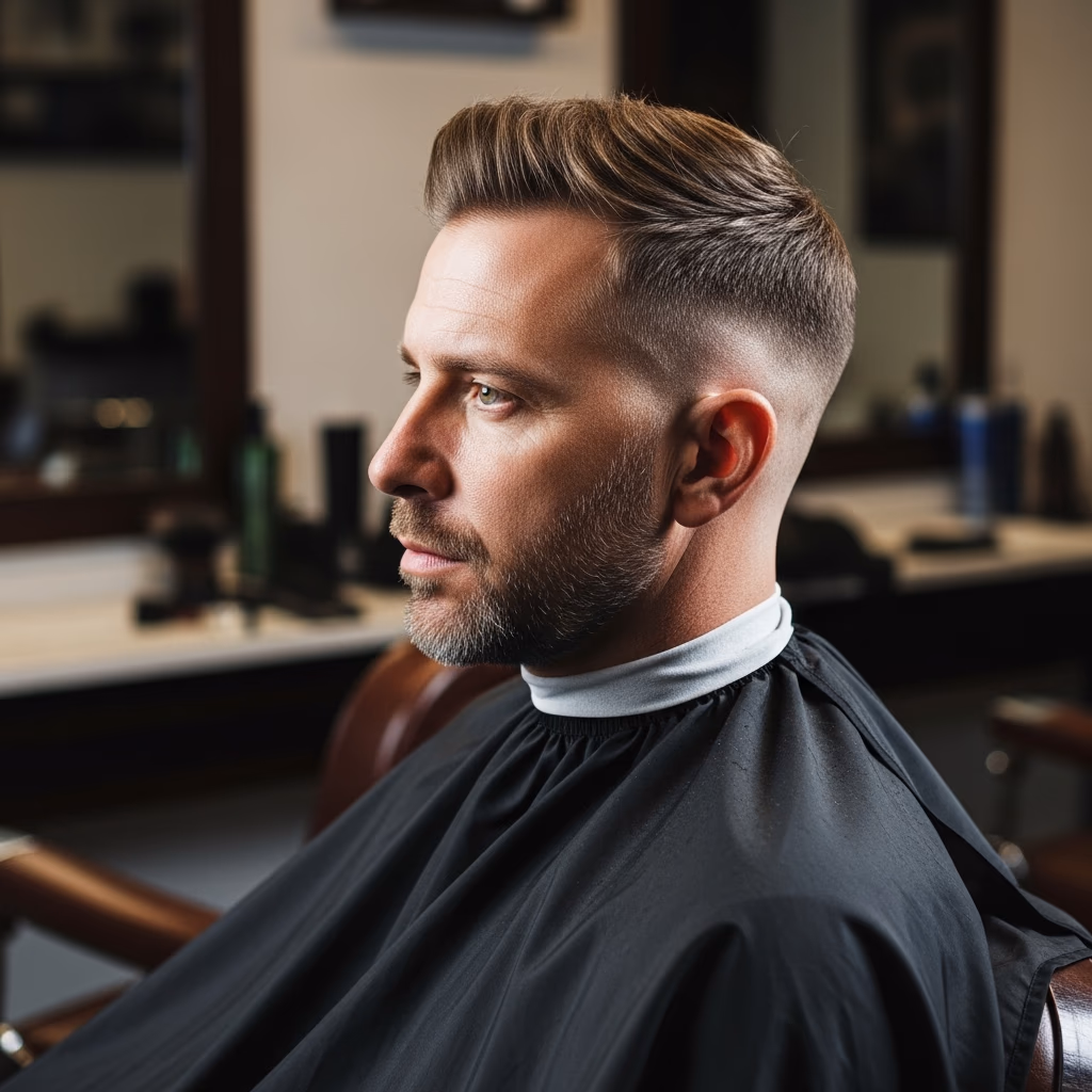 Balding Haircuts for Men 2026 - High Fade Bald Transition to Embrace