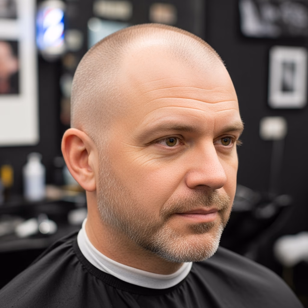 Balding Haircuts for Men 2026 - Rounded Buzz Cut to Embrace