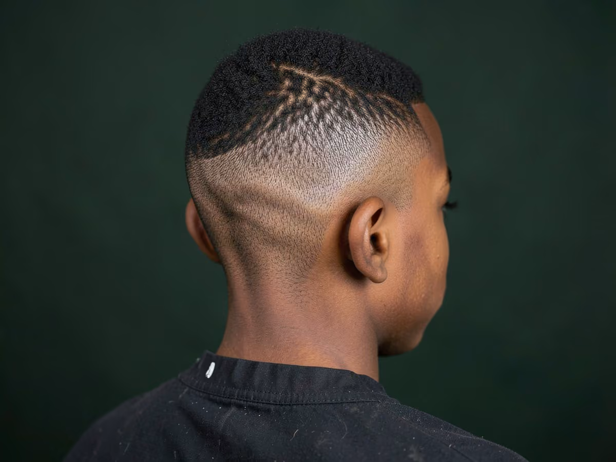 Boy with a black boys high fade