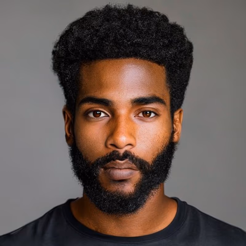 Afro + Taper hairstyle for men 2026 — Black Men Haircuts variation, best for Balanced, versatile, classic, modern barbering by Master Stylist Jessica Hamilton