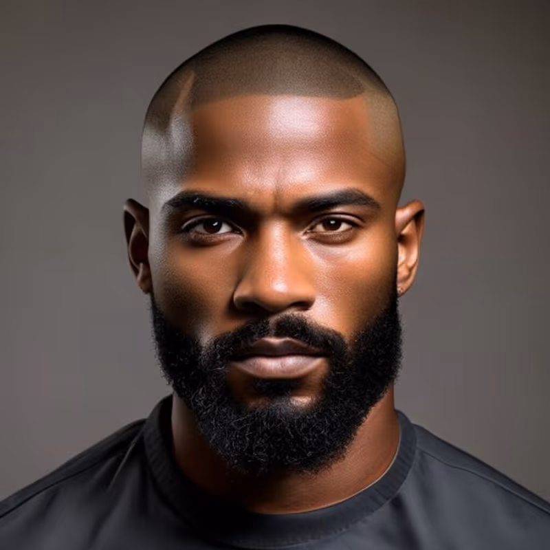 Buzz Cut + Line-Up hairstyle for men 2026 — Black Men Haircuts variation, best for Maximum low-maintenance, modern barbering by Master Stylist Jessica Hamilton