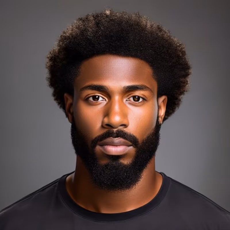 Short Afro hairstyle for men 2026 — Black Men Haircuts variation, best for Low-maintenance natural texture, modern barbering by Master Stylist Jessica Hamilton