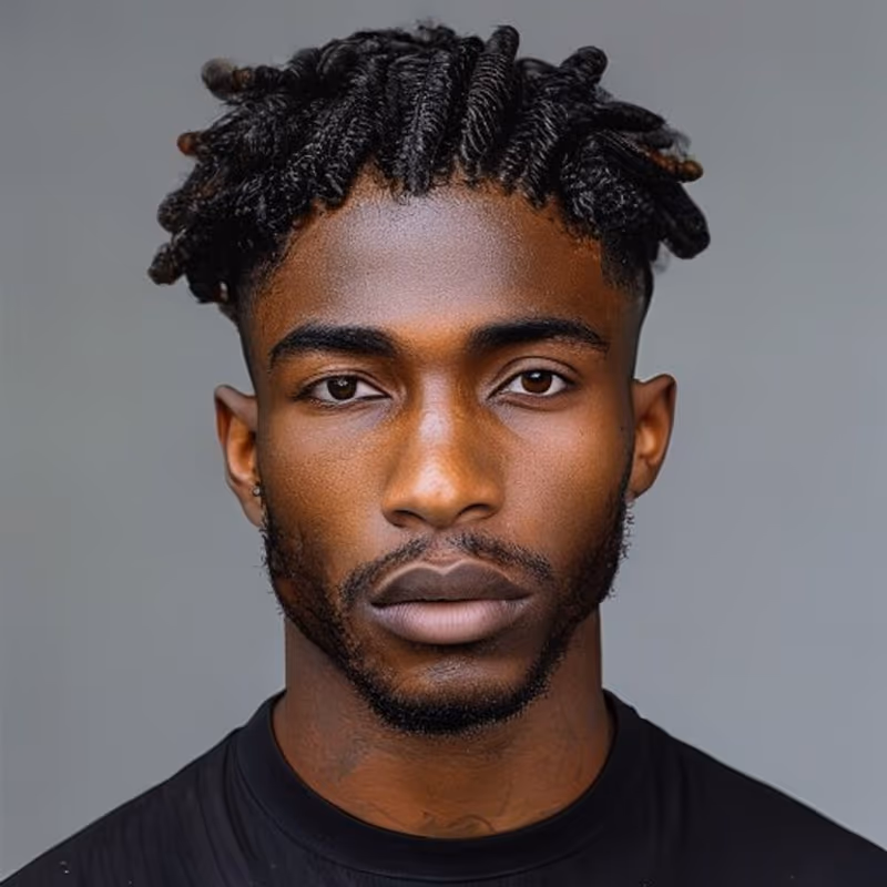 Sponge Twists hairstyle for men 2026 — Black Men Haircuts variation, best for Adding playful texture, modern barbering by Master Stylist Jessica Hamilton