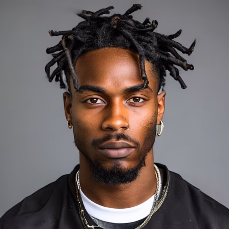 Starter Locs hairstyle for men 2026 — Black Men Haircuts variation, best for Beginning a loc journey, modern barbering by Master Stylist Jessica Hamilton