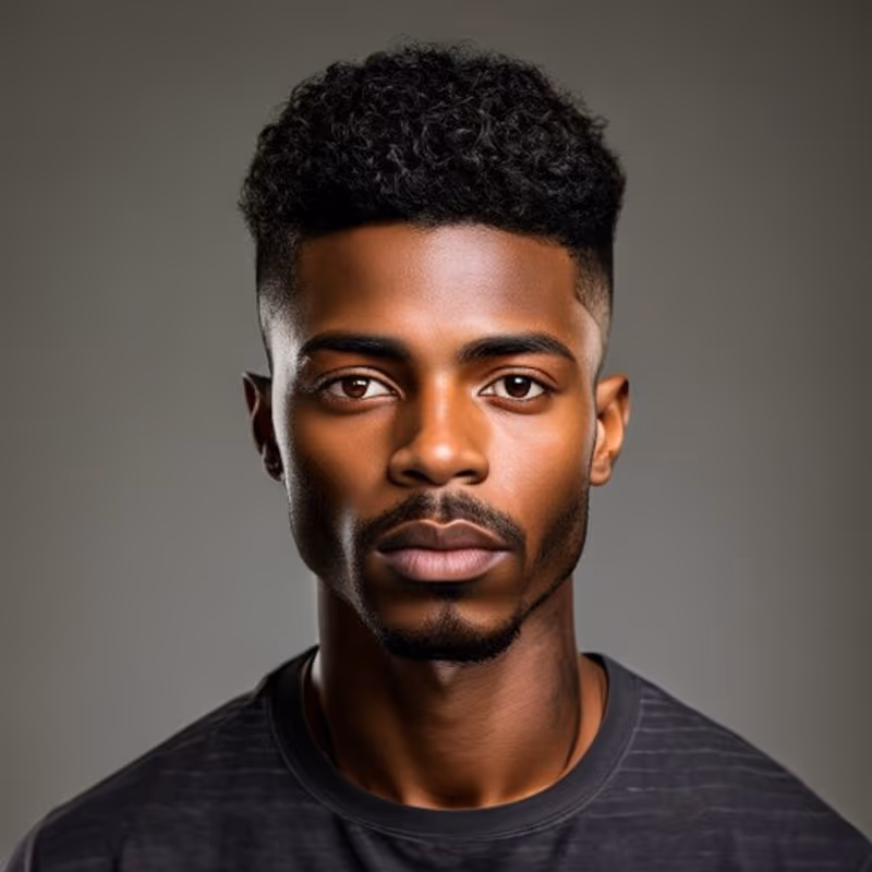 Temple Fade hairstyle for men 2026 — Black Men Haircuts variation, best for Preserving height up top, modern barbering by Master Stylist Jessica Hamilton
