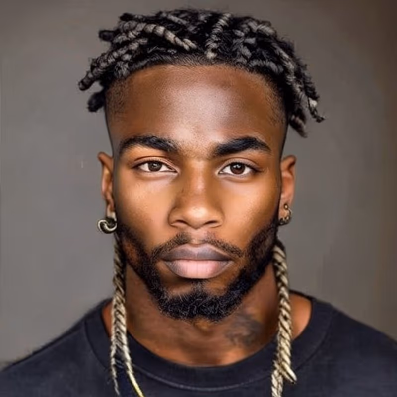 Two-Strand Twists hairstyle for men 2026 — Black Men Haircuts variation, best for Low-effort protective texture, modern barbering by Master Stylist Jessica Hamilton