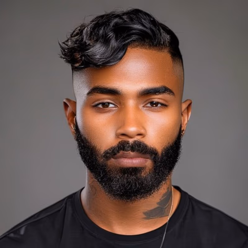 Wavy Caesar + Fade hairstyle for men 2026 — Black Men Haircuts variation, best for Polished, low-cut, classic, modern barbering by Master Stylist Jessica Hamilton