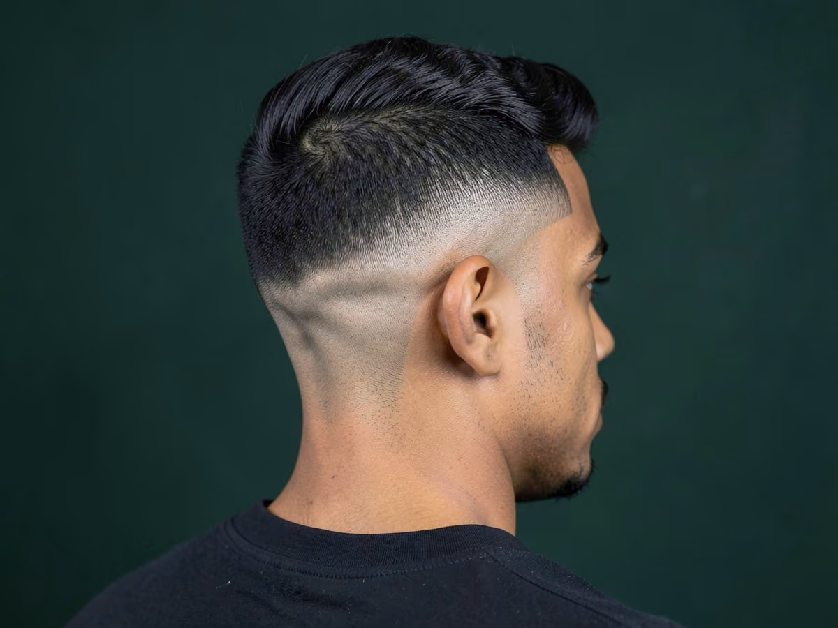 Man with a boosie fade with waves