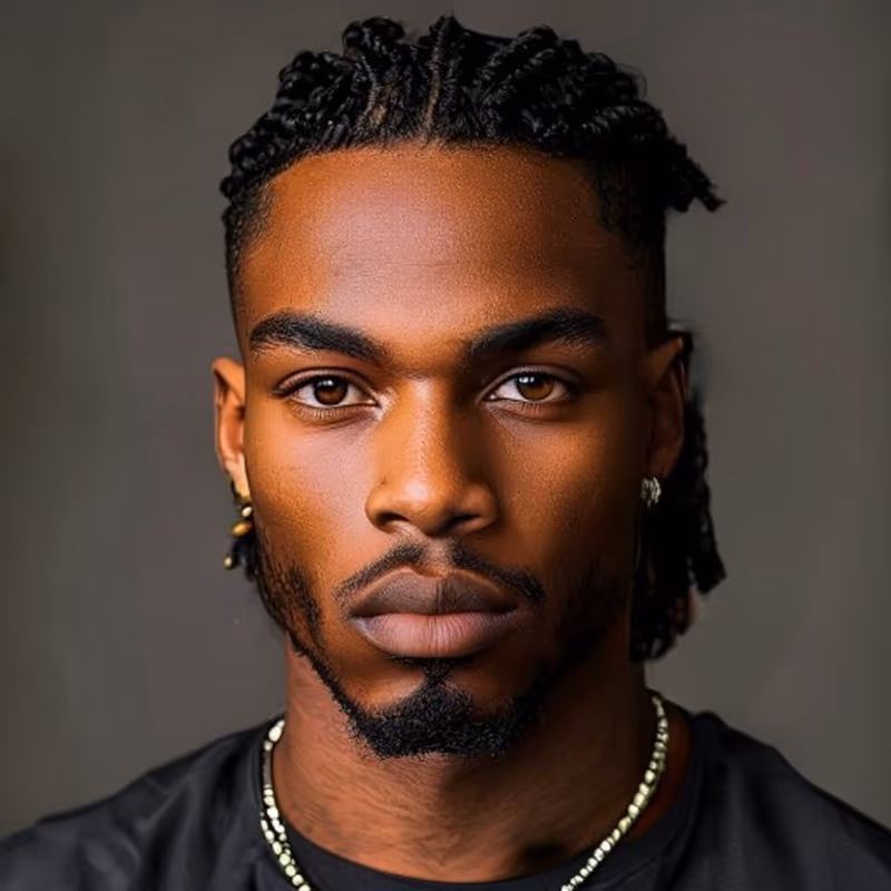 Cornrows with Fade hairstyle for men 2026 — Braids for Men variation, best for A sharp, modern braided look, modern barbering by Master Stylist Jessica Hamilton