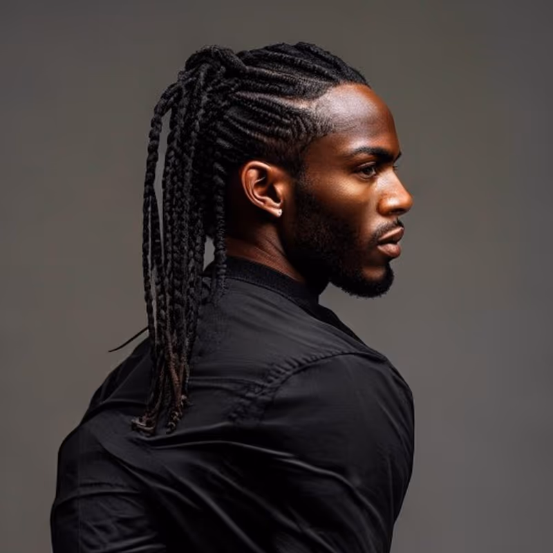 French Braids hairstyle for men 2026 — Braids for Men variation, best for Neat, intricate, classy, modern barbering by Master Stylist Jessica Hamilton