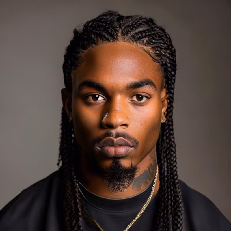 Pop Smoke Braids hairstyle for men 2026 — Braids for Men variation, best for A bold, masculine statement, modern barbering by Master Stylist Jessica Hamilton