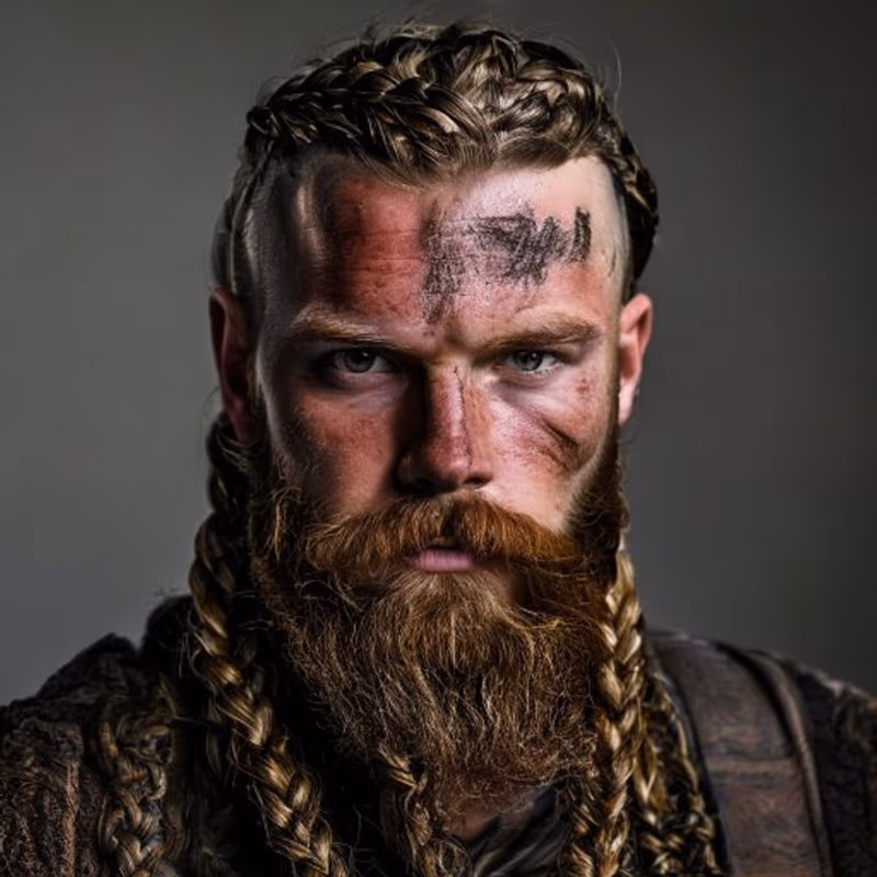 Viking Braids hairstyle for men 2026 — Braids for Men variation, best for Rugged, warrior-inspired looks, modern barbering by Master Stylist Jessica Hamilton