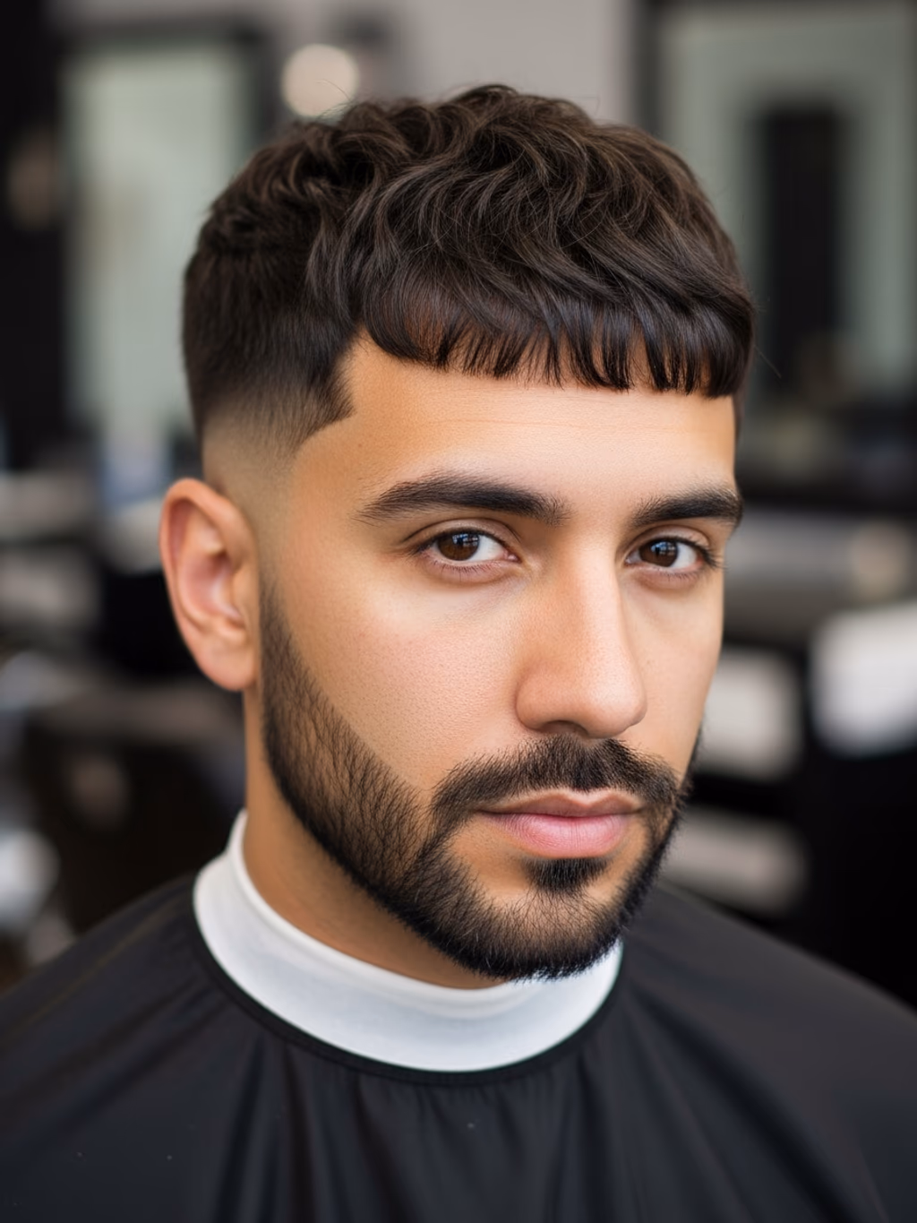 Faded Bro Flow hairstyle for men 2026 — bro flow variation, best for heart-shaped faces balancing forehead width, modern barbering by Master Stylist Jessica Hamilton