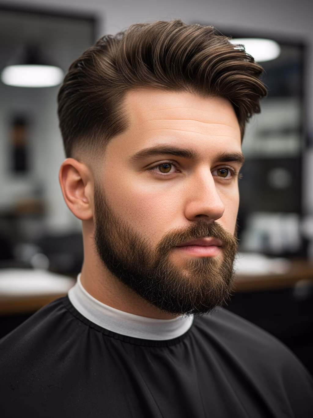 Textured Bro Flow hairstyle for men 2026 — bro flow variation, best for round faces seeking elongation, modern barbering by Master Stylist Jessica Hamilton