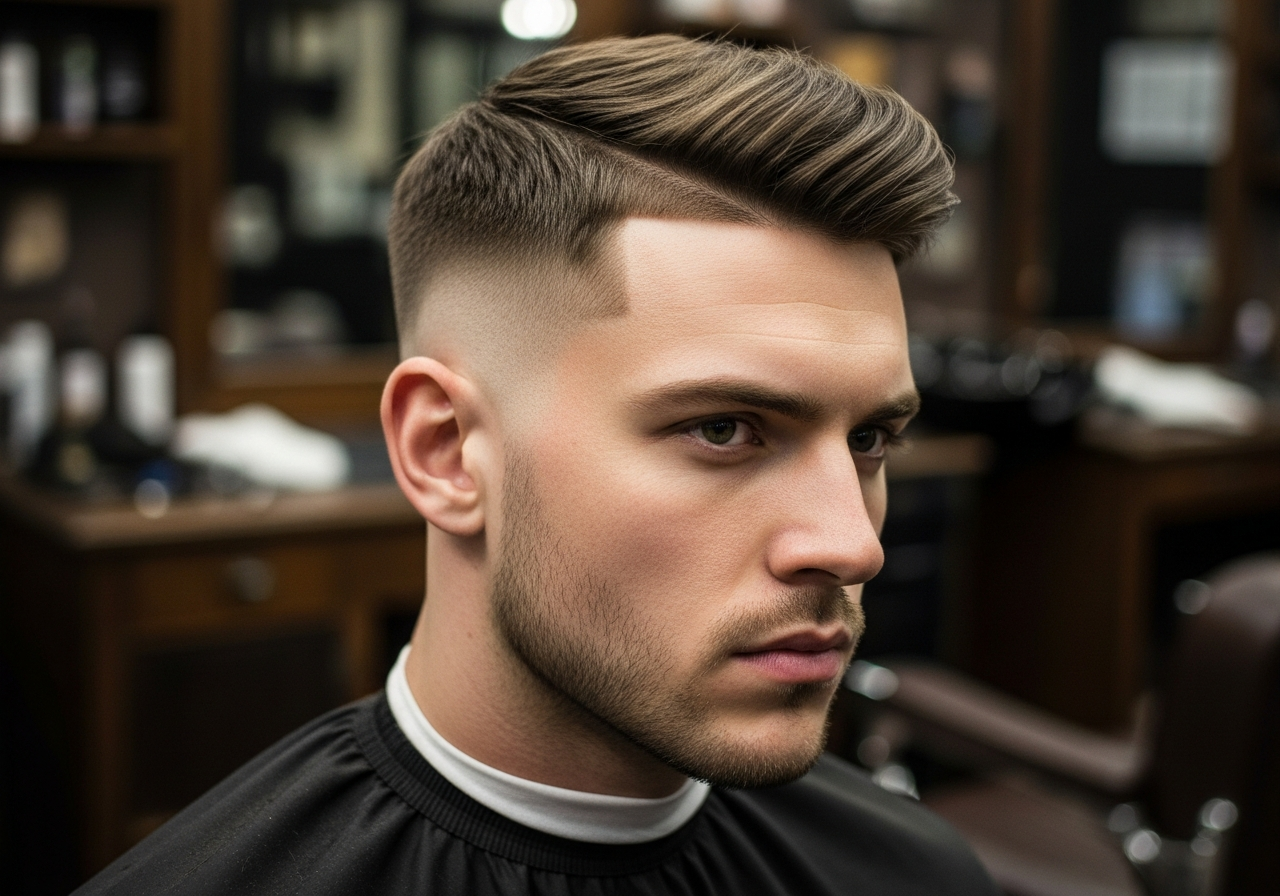 Burst Fade Disconnected 2026 - Bold Contrast Round Burst Fade Haircut