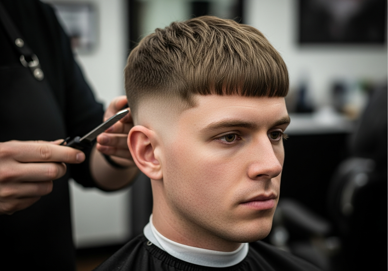 Burst Fade Edgar 2026 - Crisp Choppy Fringe Round Burst Fade