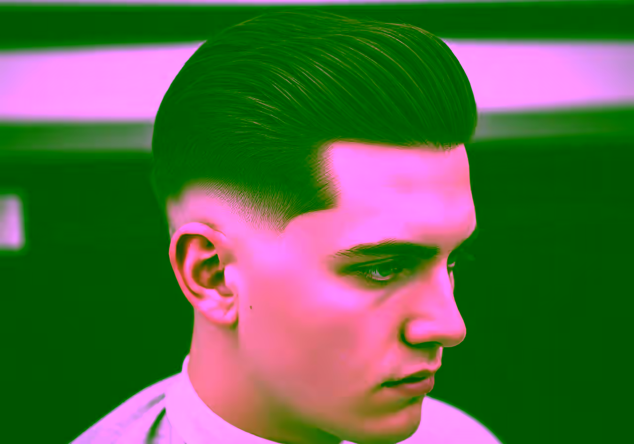 Burst Fade Executive hairstyle for men 2026 — burst fade variation, best for professional men + all faces + straight hair, modern barbering by Master Stylist Jessica Hamilton