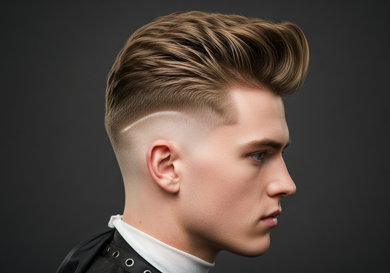 Burst Fade Fluffy Hair 2026 - Voluminous Fluffy Top Round Burst Fade