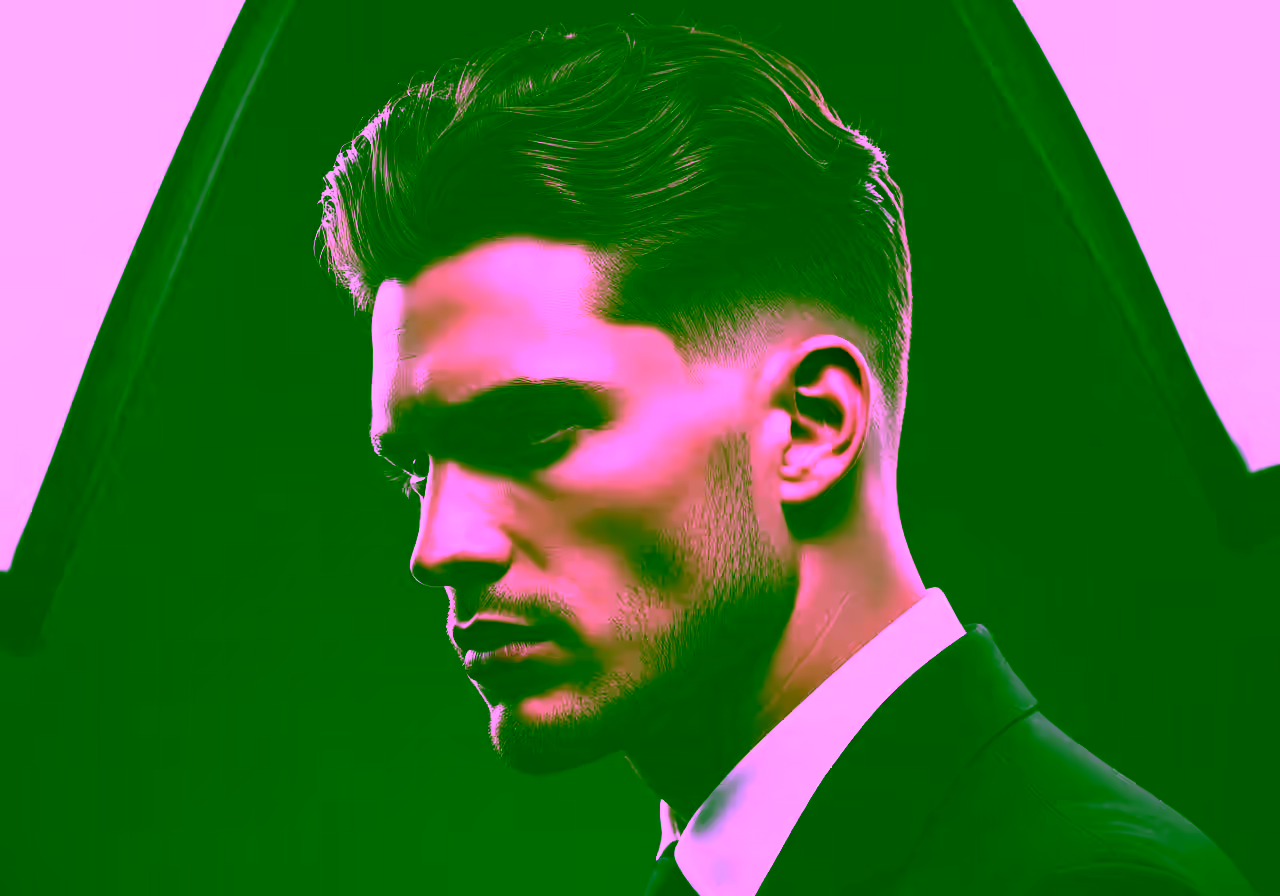 Burst Fade Long Hair hairstyle for men 2026 — burst fade variation, best for oval, heart faces + wavy/straight hair, modern barbering by Master Stylist Jessica Hamilton
