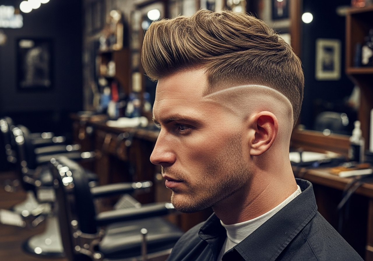 Burst Fade Mohawk 2026 - Edgy Central Height with Round Burst Fade