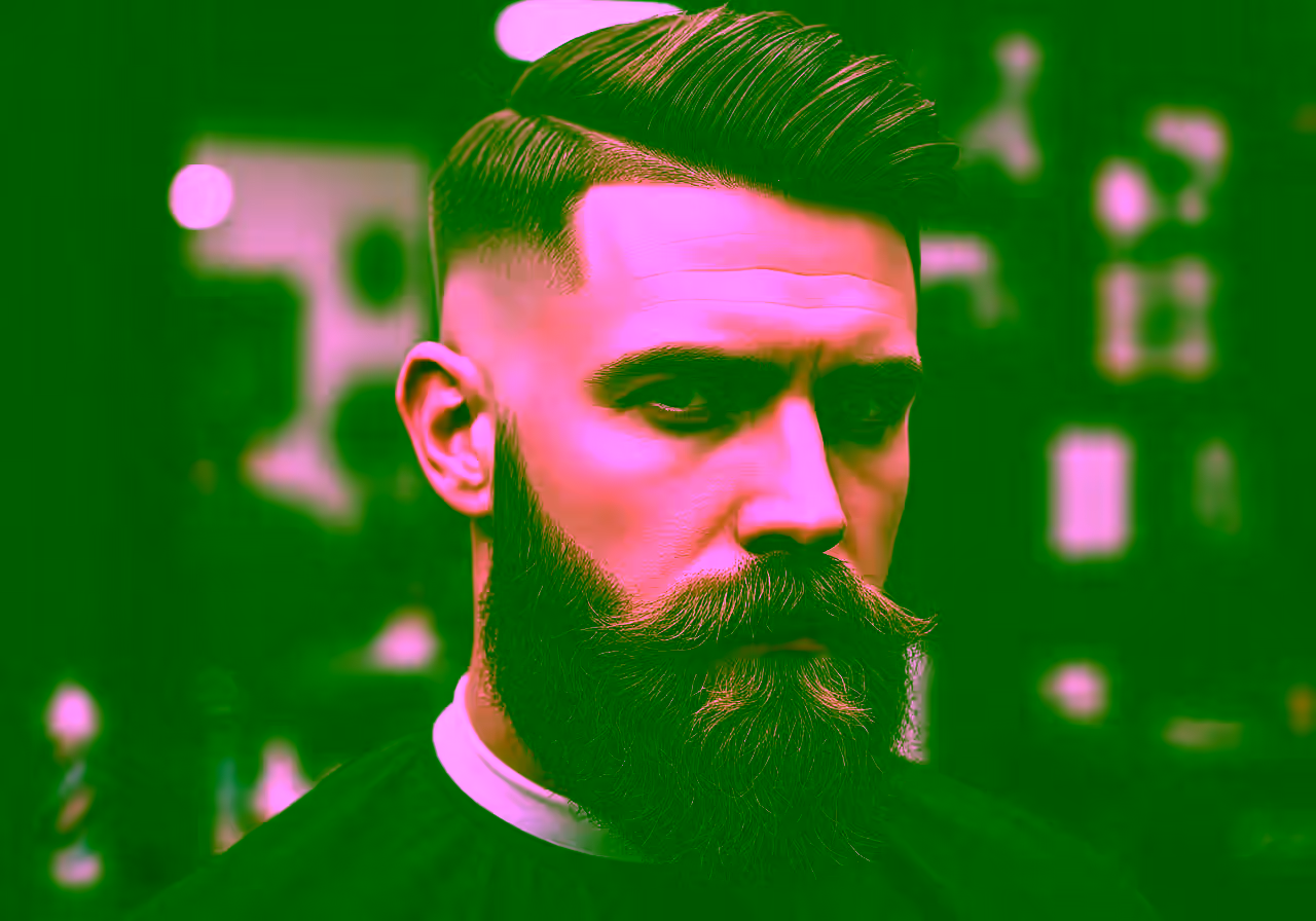 Burst Fade with Beard hairstyle for men 2026 — burst fade variation, best for all faces + any hair type, modern barbering by Master Stylist Jessica Hamilton