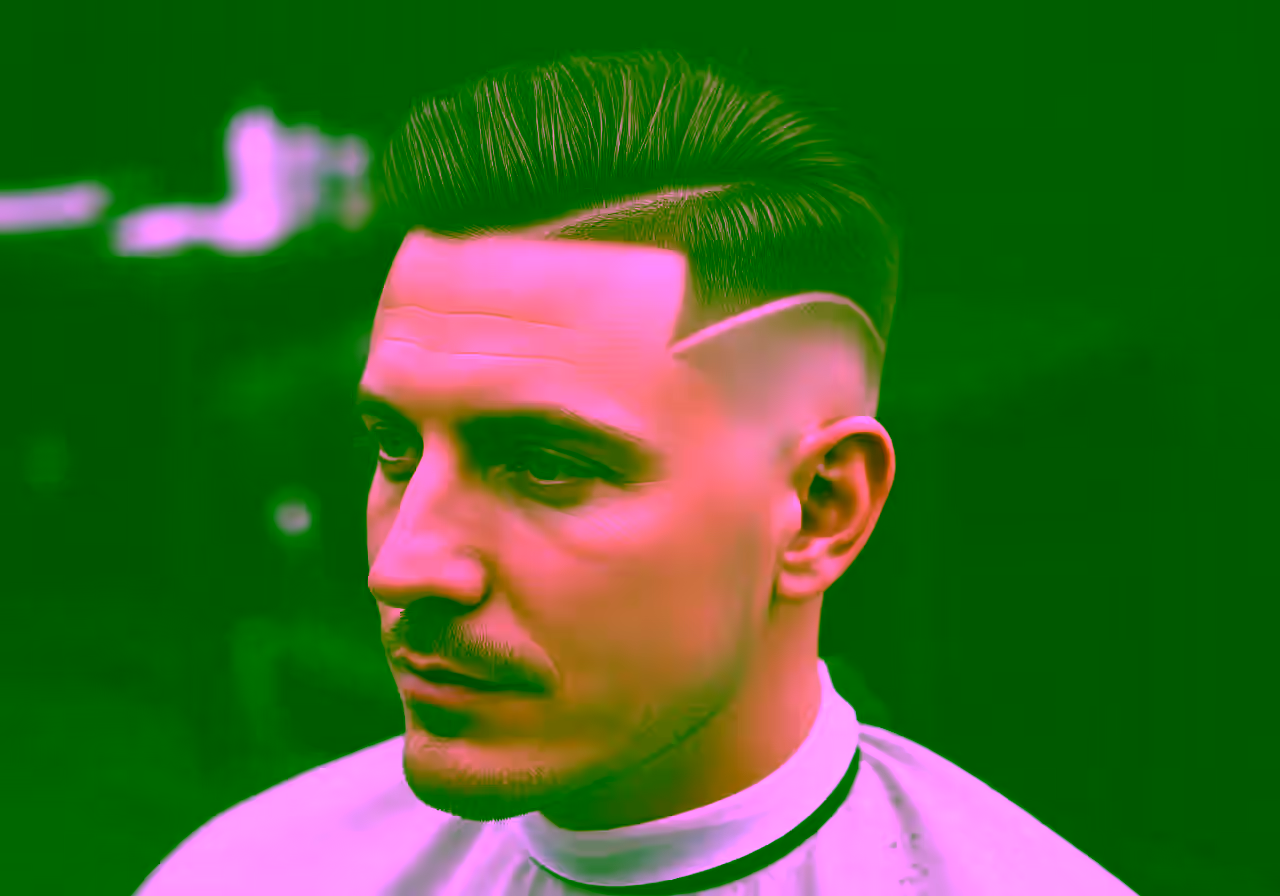 Low Burst Fade hairstyle for men 2026 — burst fade variation, best for oval, heart faces + straight/wavy hair, modern barbering by Master Stylist Jessica Hamilton