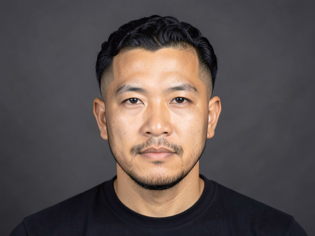 Man with a south of france haircut