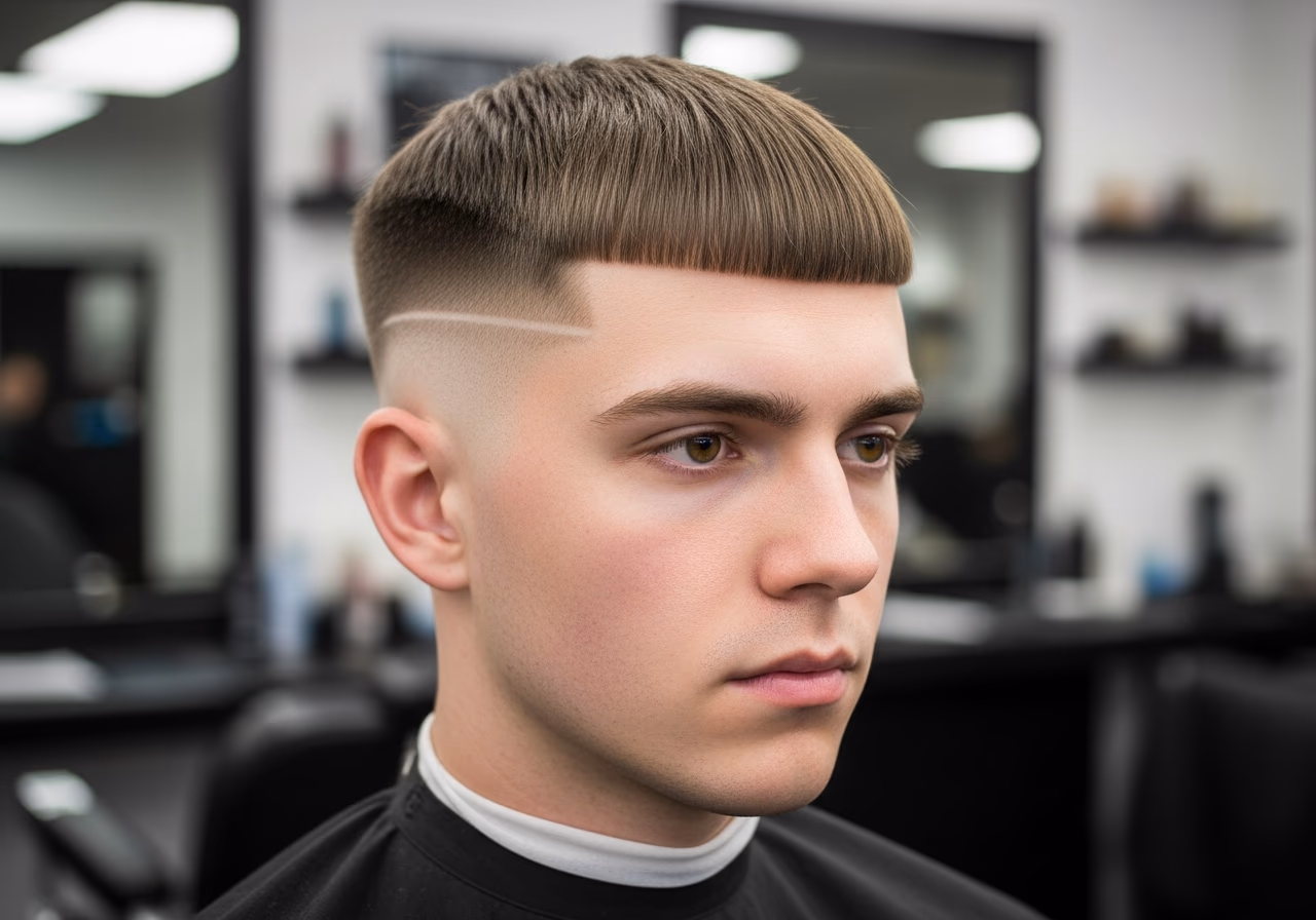 Caesar Cut 2026 - Caesar Cut with Blunt Fringe