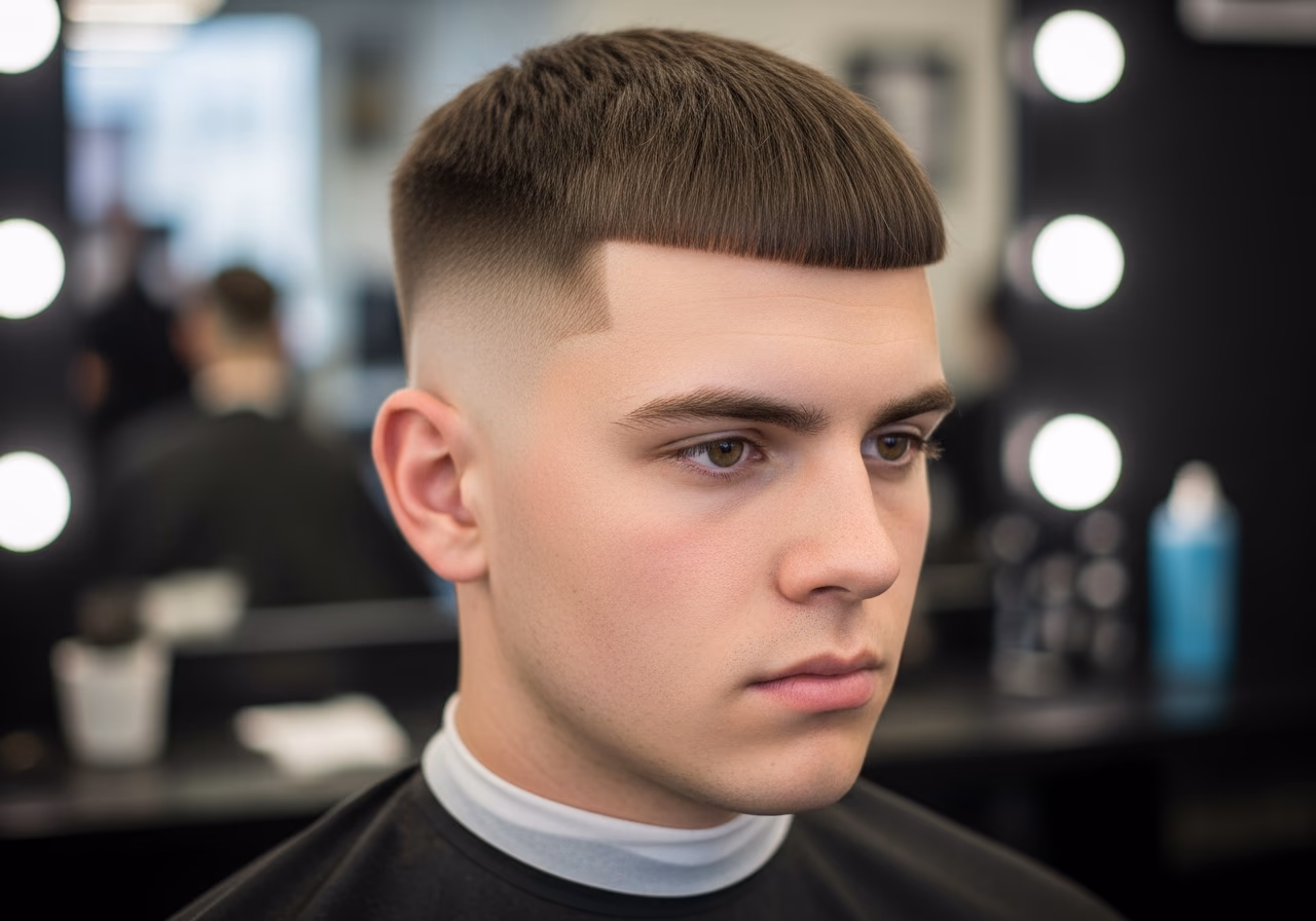Caesar Cut 2026 - Caesar Cut with Drop Fade