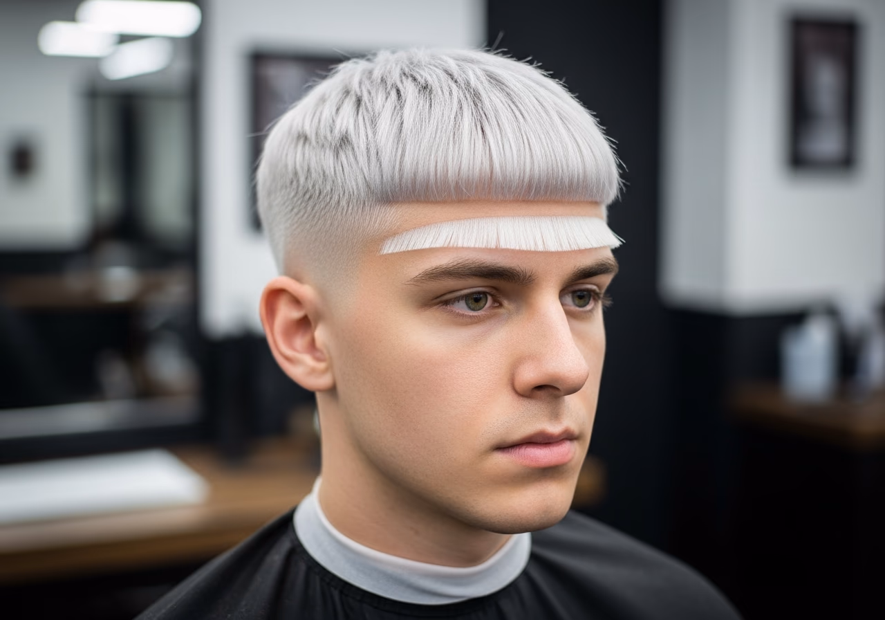 Caesar Cut 2026 - Platinum Caesar Cut