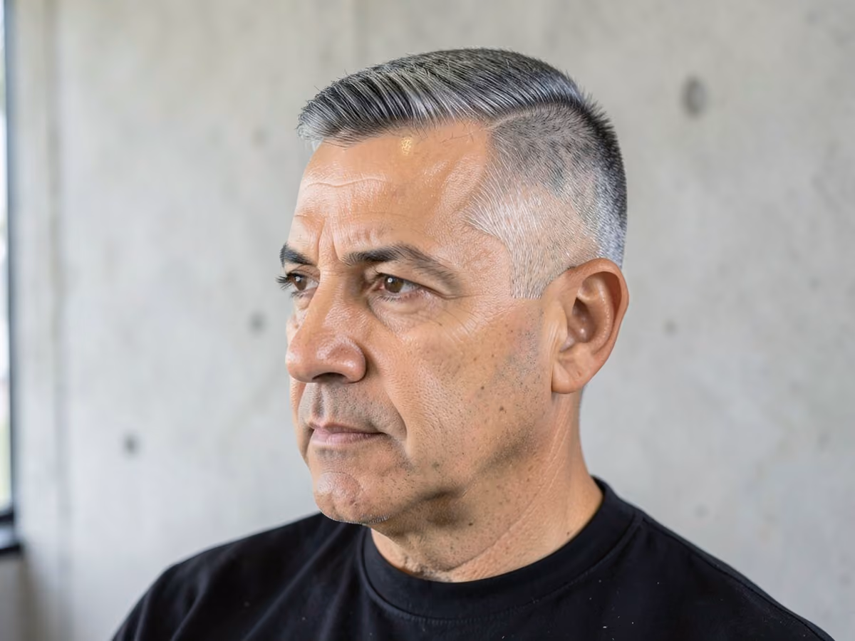 Man with a cary grant side part