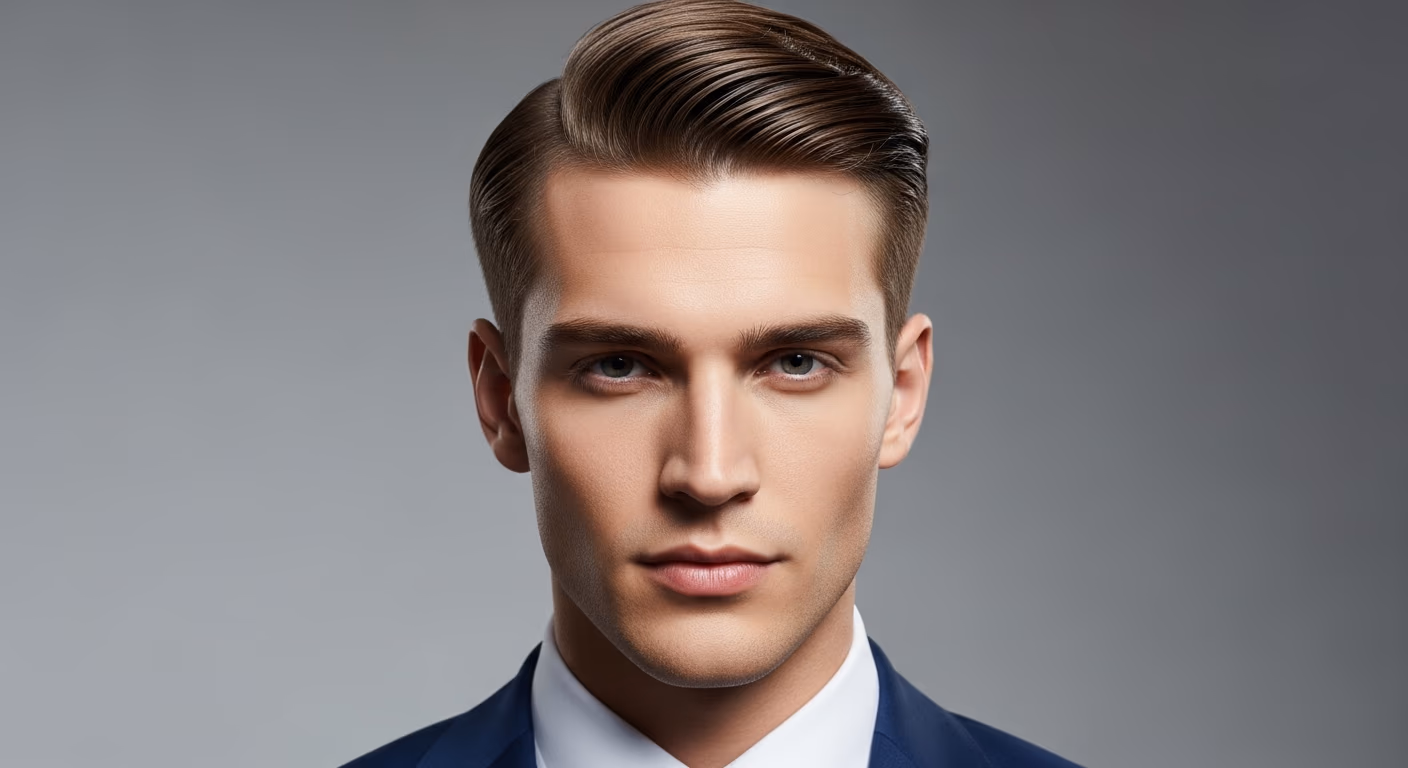 Edgy Classic Side Part hairstyle for men 2026 — classic side part variation, best for coily 4a–4c textures, modern barbering by Master Stylist Jessica Hamilton