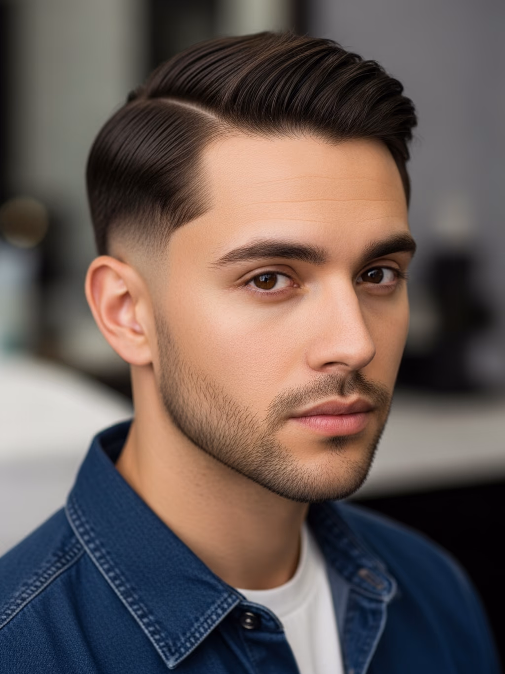 Modern Classic Side Part 2026 hairstyle for men 2026 — classic side part variation, best for square jaws and athletic builds, modern barbering by Master Stylist Jessica Hamilton