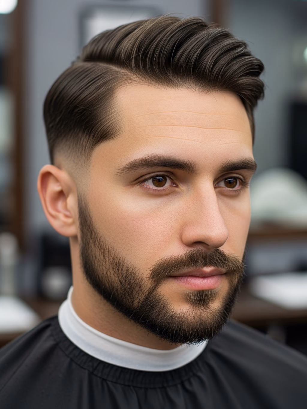 Textured Classic Side Part hairstyle for men 2026 — classic side part variation, best for round faces seeking elongation, modern barbering by Master Stylist Jessica Hamilton