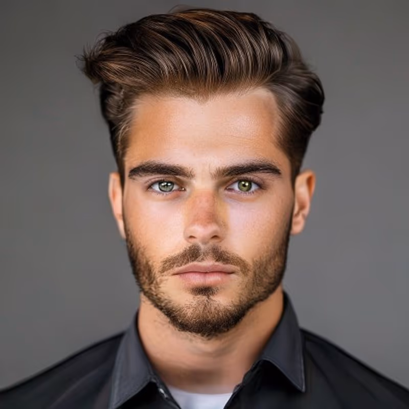 Comb Over Quiff hairstyle for men 2026 — Comb Over variation, best for Versatile day-to-night wear, modern barbering by Master Stylist Jessica Hamilton