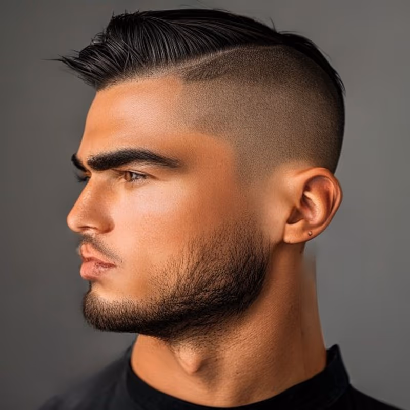 Comb Over Undercut hairstyle for men 2026 — Comb Over variation, best for Bold, high-contrast statement looks, modern barbering by Master Stylist Jessica Hamilton